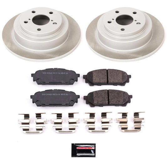 PowerStop 03-07 Subaru Impreza Rear Semi-Coated Rotor Kit (SC447)