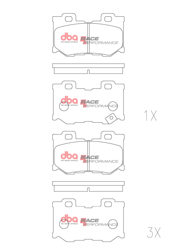 DBA RP Rear Race Performance Brake Pads | Nissan 370Z (09-20) (DB2401RP)