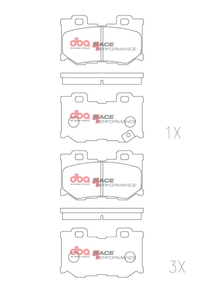 DBA RP Rear Race Performance Brake Pads | Nissan 370Z (09-20) (DB2401RP)