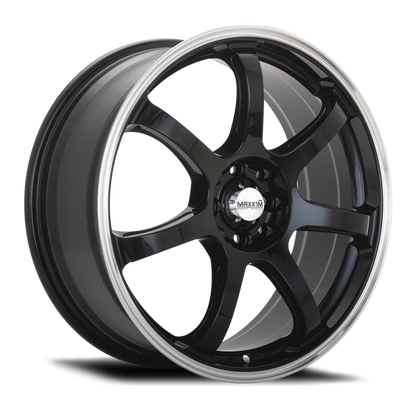 (set of 4) Konig Maxxim Knight Gloss Black Lip Polish | 16x7" +40mm | 8x100/114.3mm Wheels