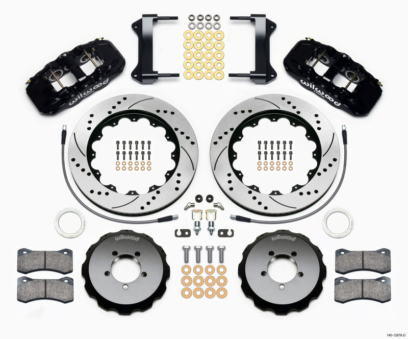 Wilwood 14.00" Drilled Front Hat Kit | Subaru WRX (99-12) (140-12876-D)