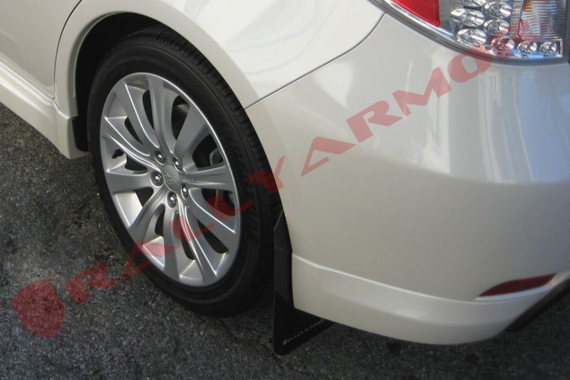 RallyArmor Basic Mud Flaps | 08-10 Subaru WRX / 08-11 Impreza 2.5i (MF6-BAS-BLK)