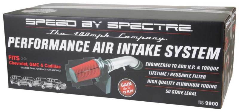 Spectre GM Truck V8-4.8/5.3/6.0L F/I Air Intake Kit | GM Truck (99-07) (9900)