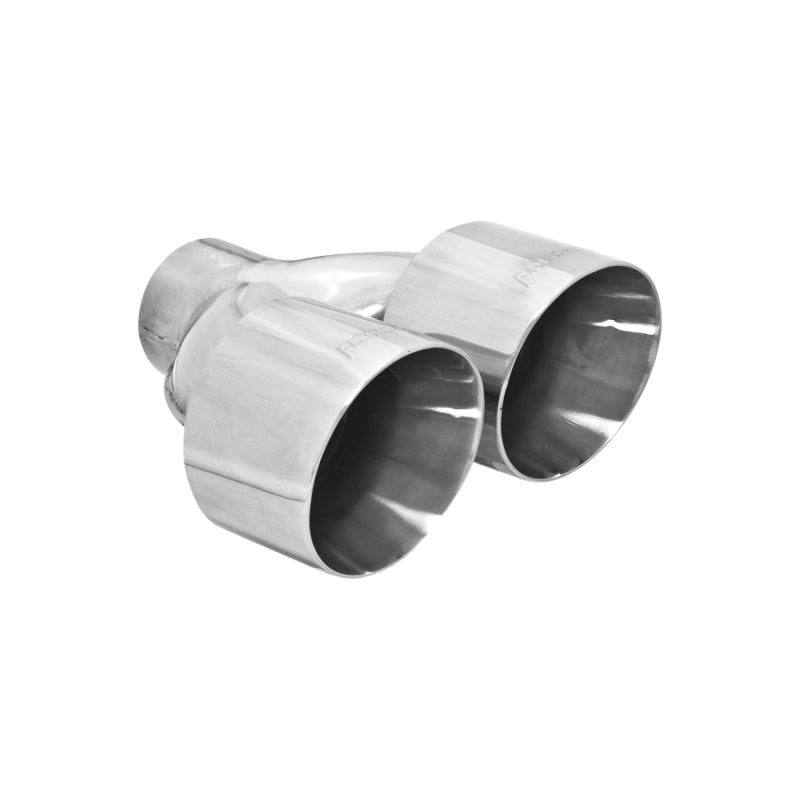 Flowmaster SS Tip 2.5/4.0in D&W Dual Tip For Stainless Steel, Weld On (15391)