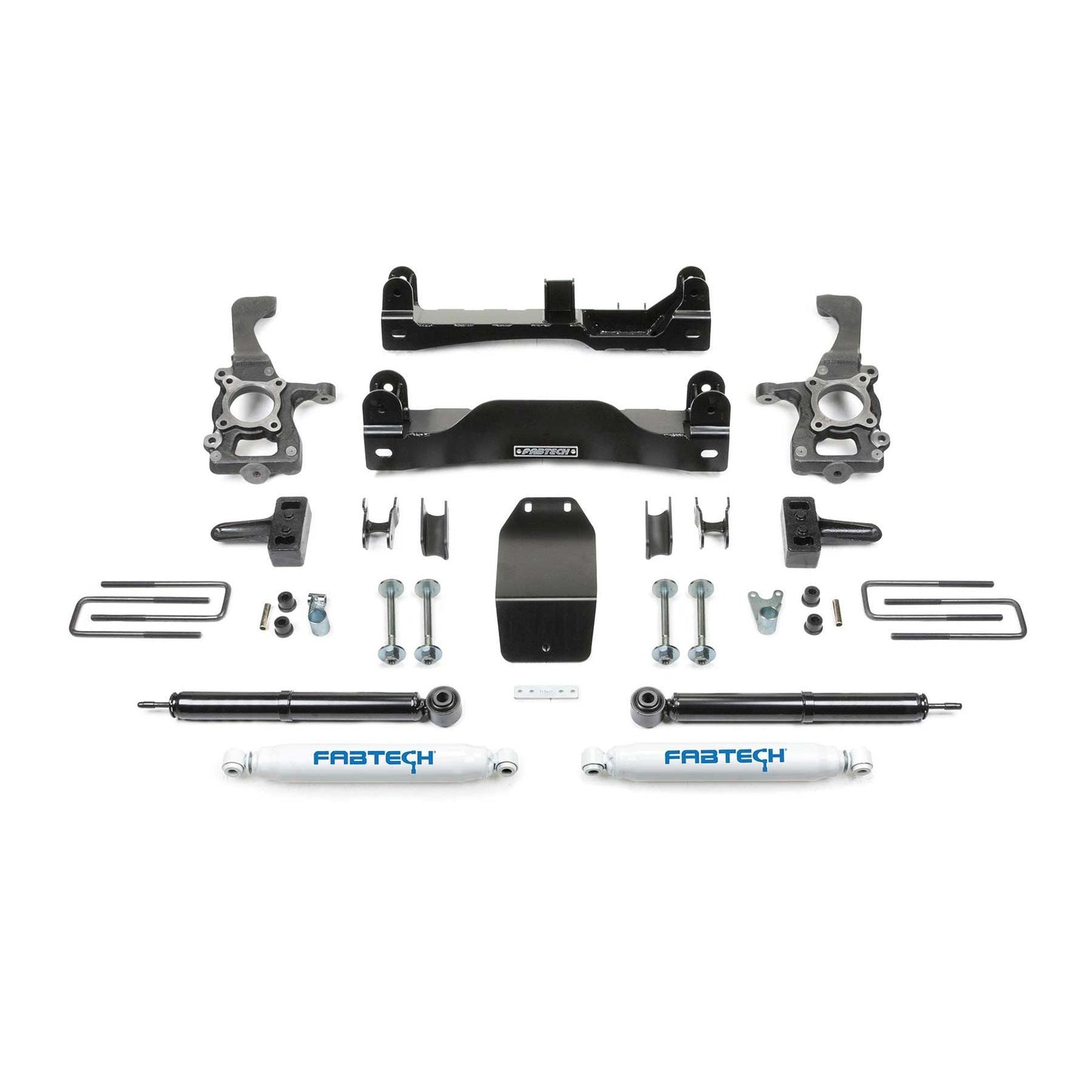 Fabtech 4in Basic Suspension System w/ Rear Performance Shocks | Ford F150 4WD (14) (K2209)