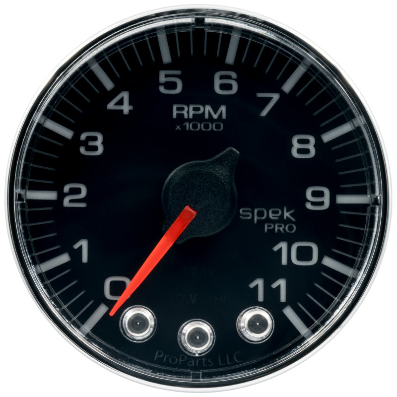 Autometer Spek-Pro 2 & 1/16" Tachometer w/ Shift Light 11K RPM