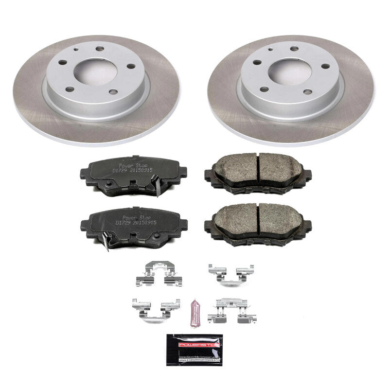 PowerStop 14-16 Mazda 3 Rear Semi-Coated Rotor Kit (SC6963)