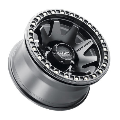 (set of 4) Method MR108 Beadlock Matte Black | 17x9" -44mm | 8x6.5in Wheel