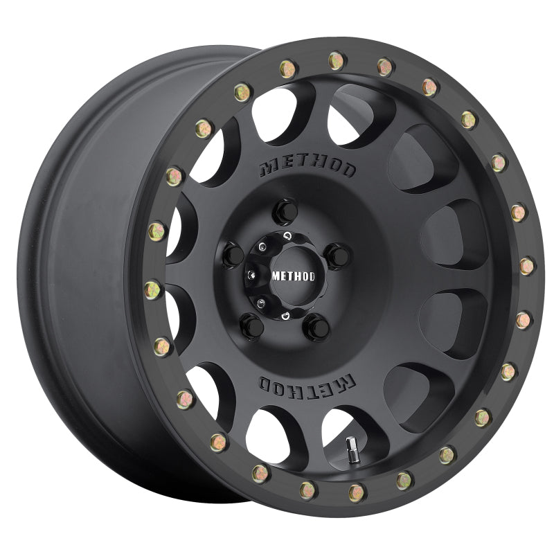 (set of 4) Method MR105 Beadlock Matte Black | 17x9" -38mm | 5x4.5in Wheel
