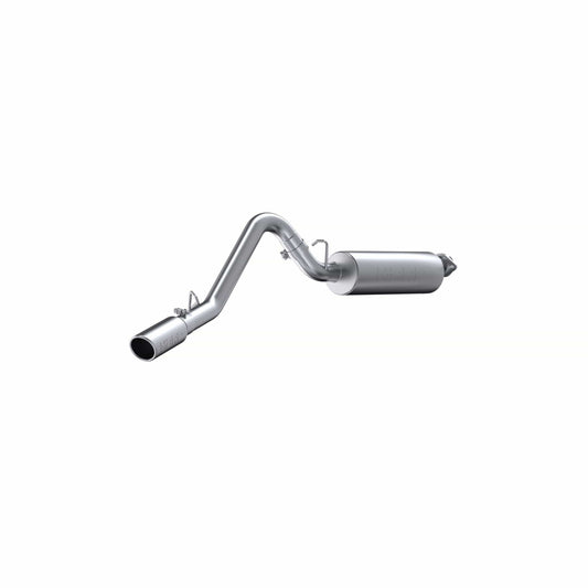 MBRP 2000-2006 Jeep Wrangler (JK) Inline-4 2.5L Inline-6 4.0L Cat Back Single Side (Aluminum)