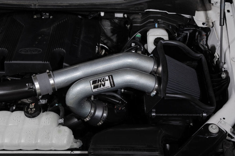 K&N Performance Air Intake System | Ford F-150 (Incl. Raptor) 2.7L/3.5L V6 (30-2617KC)