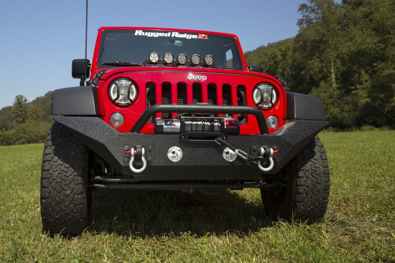 Rugged Ridge 11548.01 Spartan Front Bumper for 07-18 Jeep Wrangler JK