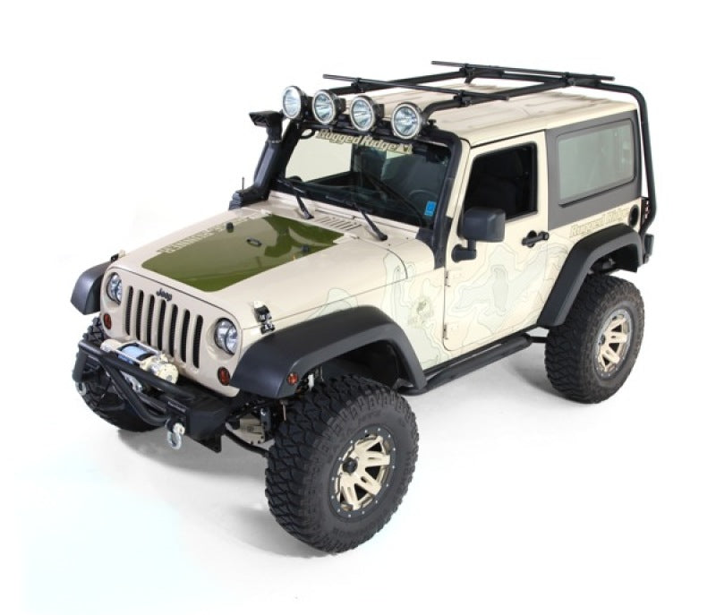 Rugged Ridge 11703.01 Roof Rack for 2007-2018 Jeep Wrangler 2-Door JK
