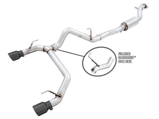 AWE Tuning AWE 0FG Catback Exhaust for Ford Bronco with BashGuard - Dual 4.5" Tips - 3015-33456