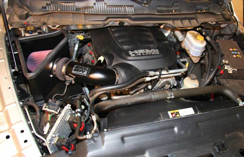 K&N High Flow Performance Intake Kit | Ram 2500/3500 6.4L V8 (14-15) K&N Engineering 77-1568KTK Ram 2500/3500 6.4L V8 High Flow Intake Kit
