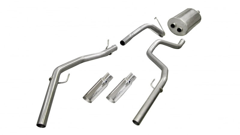 CORSA Sport / 3.0 in Cat-Back DRE 4.0 in Single Tips | 2009-2021c RAM 1500 4.7L, 5.7L 140WB (24425)