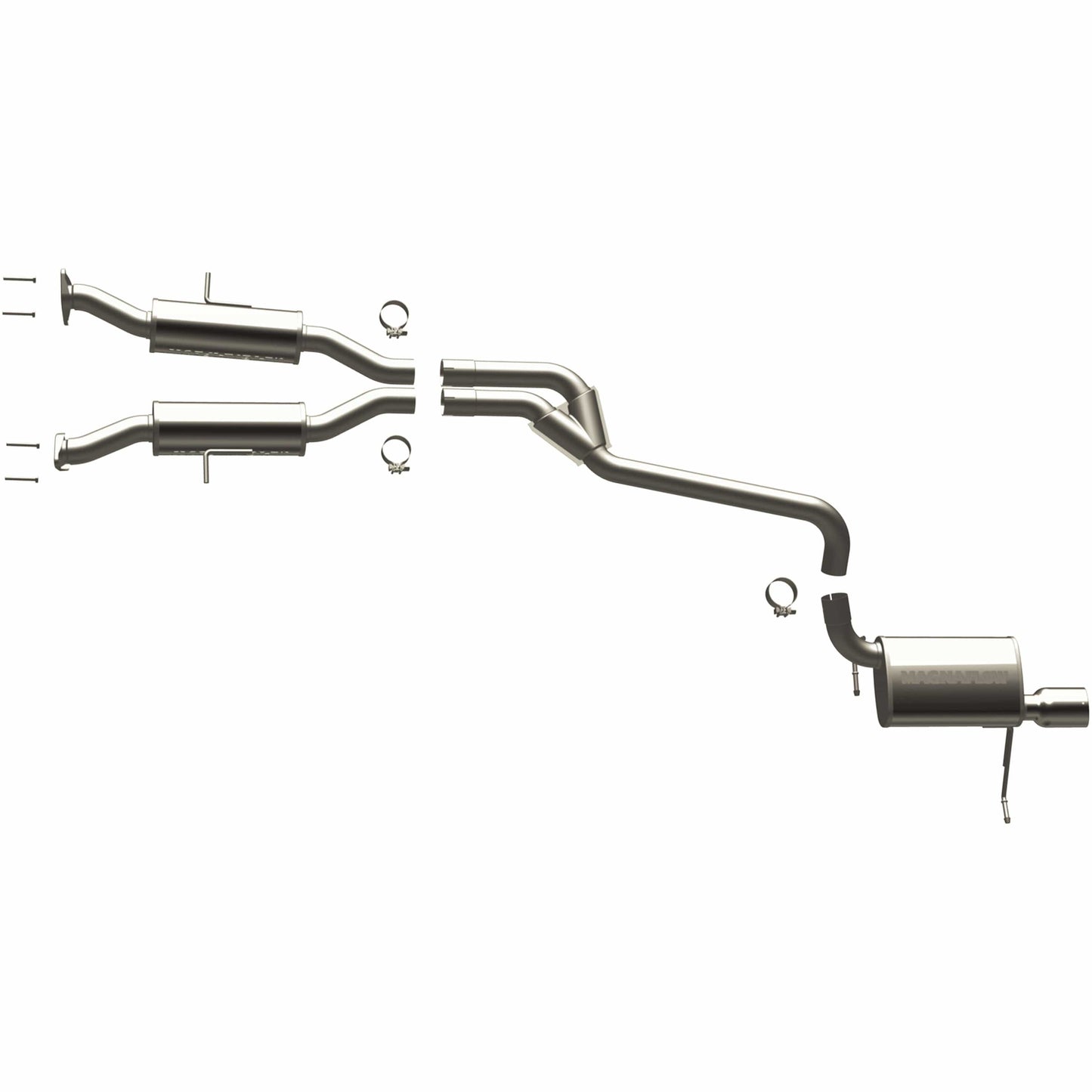 MagnaFlow 2011-2013 Jeep Grand Cherokee Street Series Cat-Back Performance Exhaust System