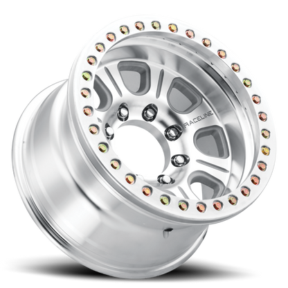 (set of 4) Raceline RT233 Monster Machined Beadlock | 17x9.5" -19mm | 5x127mm Wheel