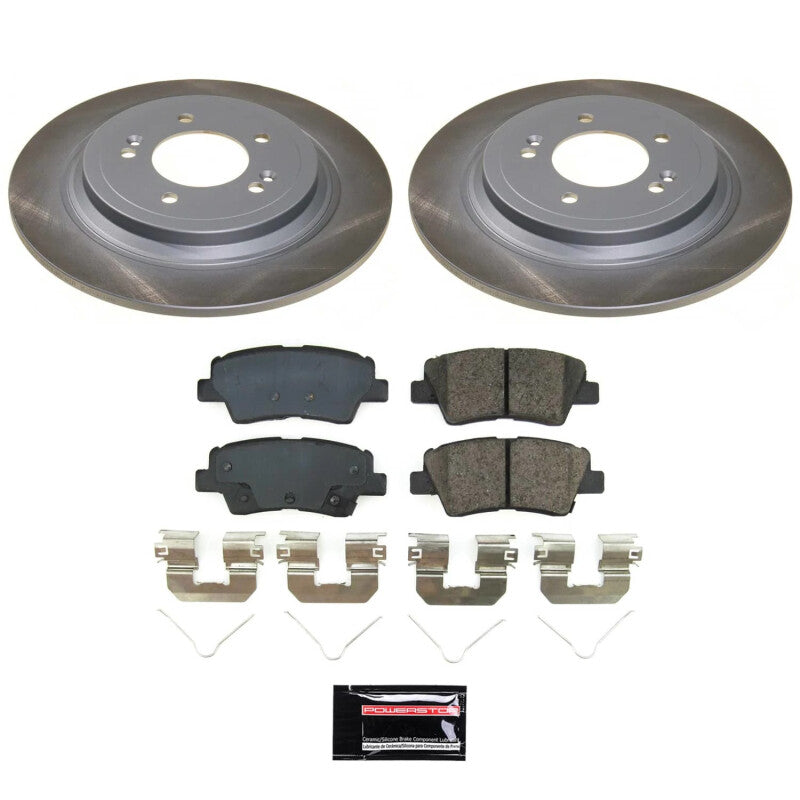 PowerStop 19-22 Hyundai Nexo Rear Semi-Coated Rotor Kit (SC8619)