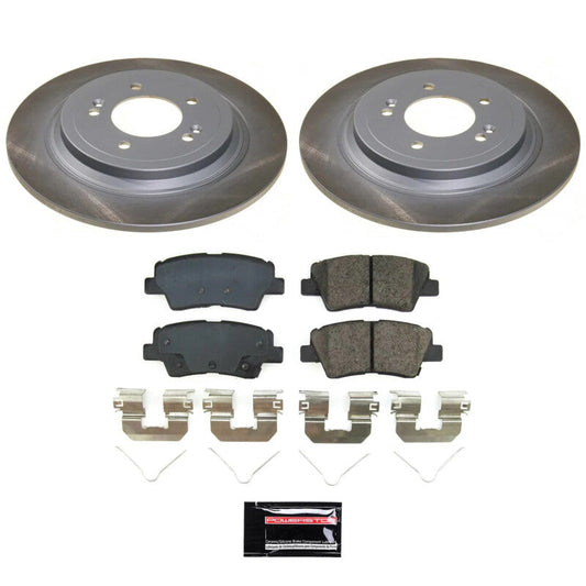 PowerStop 19-22 Hyundai Nexo Rear Semi-Coated Rotor Kit (SC8619)