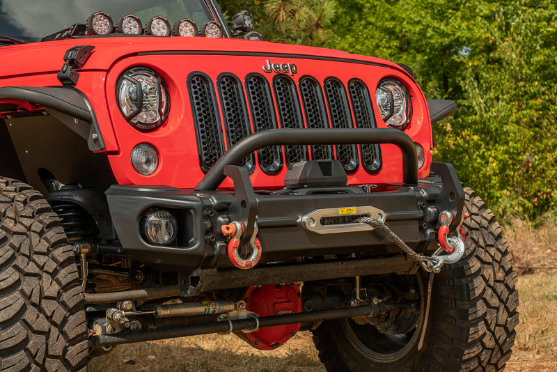 Rugged Ridge 11549.13 Arcus Front Bumper w/ Winch Tray for 2007-18 Jeep JK