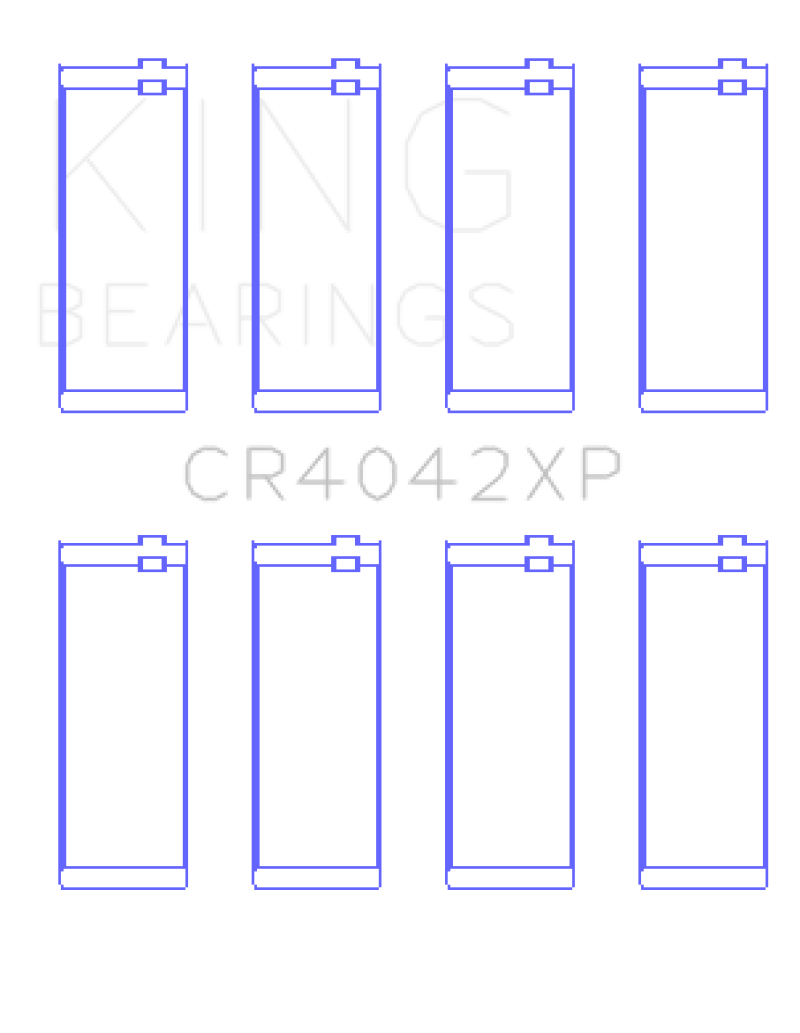 King 1.6L/1.8L/1.9L Connecting Rod Bearings | - Size +.026mm (CR4042XP.026)