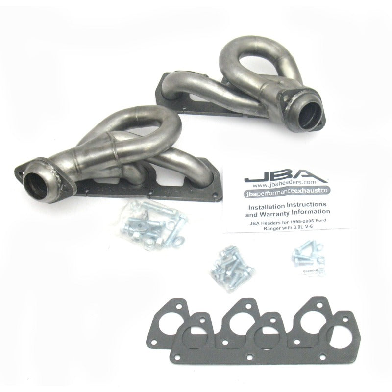 JBA 82-12 Ford Ranger 3.0L V6 Shorty Headers 1-1/2in Raw 409SS | Ranger (1647S-1)