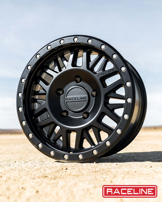(set of 4) Raceline 951 Ryno Satin Black | 17x8.5" +18mm | 6x139.7mm Wheel