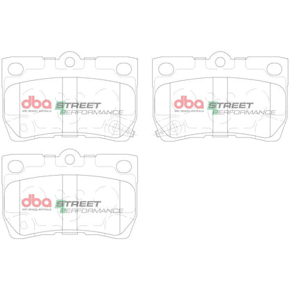DBA Rear Street Performance Brake Pads | Lexus GS300 (06) (DB1854SP)