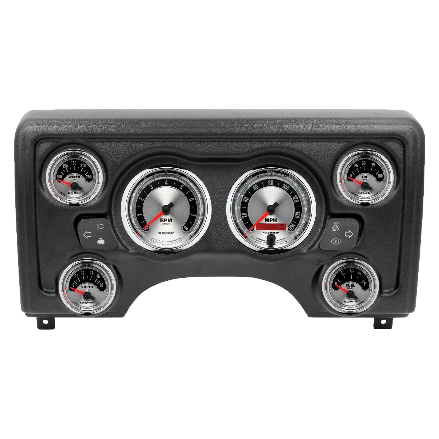 AutoMeter American Muscle Direct Fit Dash Kit 97-06 Jeep TJ (2 x 3-3/8in. / 4 x 2-1/16in.) (90011-01)