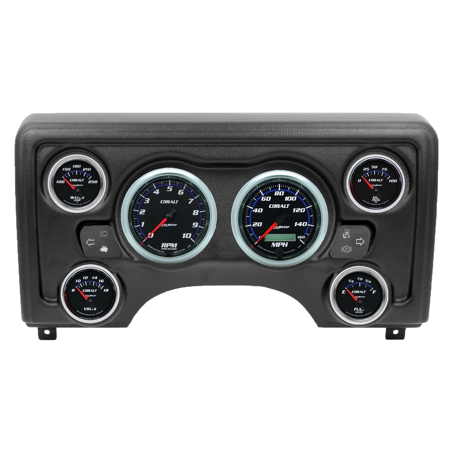 AutoMeter Cobalt Direct Fit Dash Kit 97-06 Jeep TJ (2 x 3-3/8in. / 4 x 2-1/16in.) (90011-05)