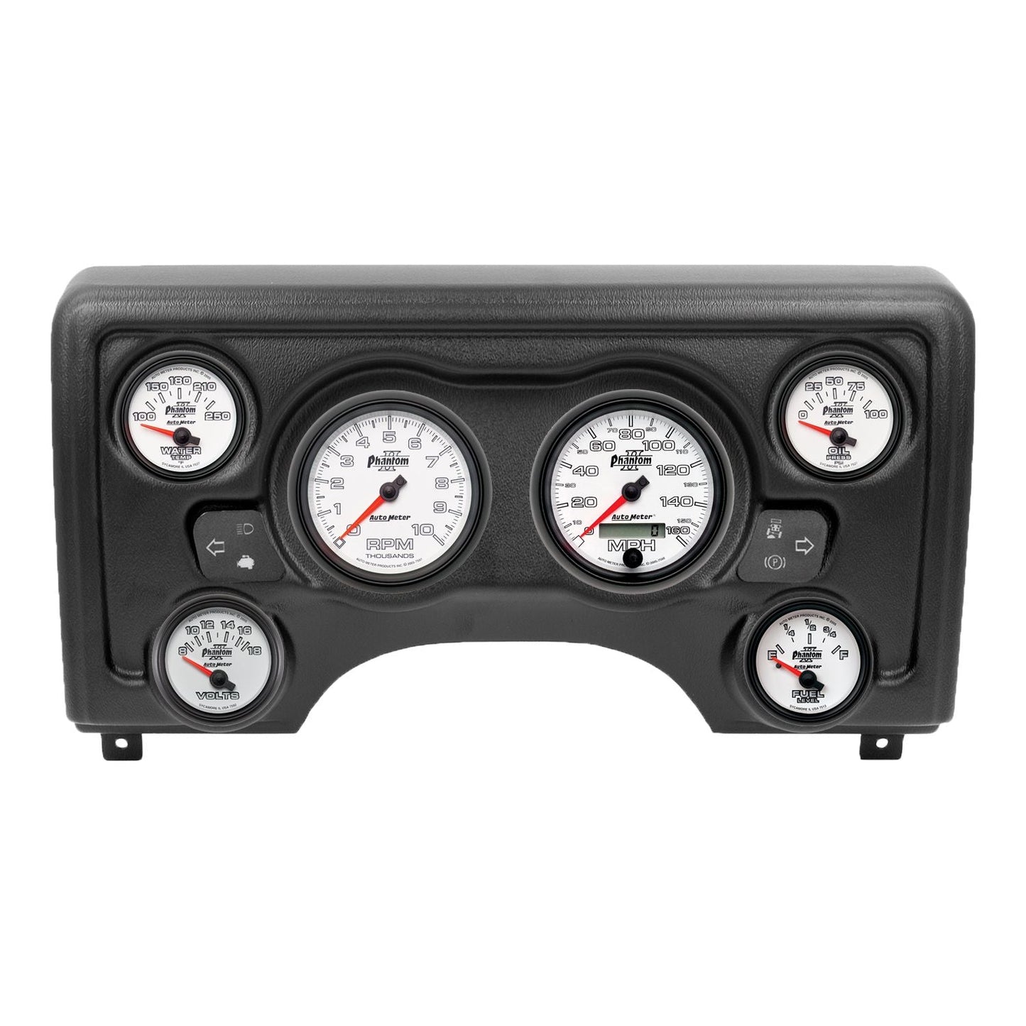 AutoMeter Phantom II Direct Fit Dash Kit 97-06 Jeep TJ (2 x 3-3/8in. / 4 x 2-1/16in.) (90011-10)