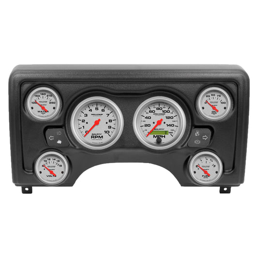 AutoMeter Ultra-Lite Direct Fit Dash Kit 97-06 Jeep TJ (2 x 3-3/8in. / 4 x 2-1/16in.) (90011-13)
