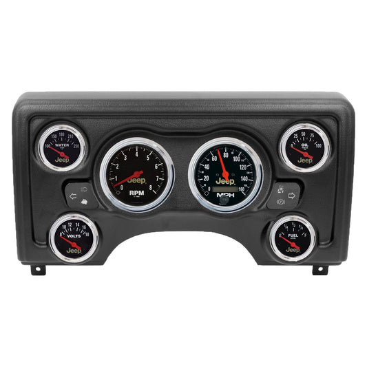AutoMeter Jeep Direct Fit Dash Kit 97-06 Jeep TJ (2 x 3-3/8in. / 4 x 2-1/16in.) (90011-16)
