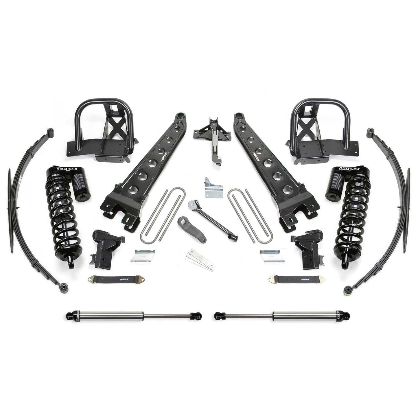 Fabtech 8in Rad Arm System w/ DLSS 4.0 Coilover & Rear DLSS | Ford F250/350 4WD (08-10) (K2066DL)