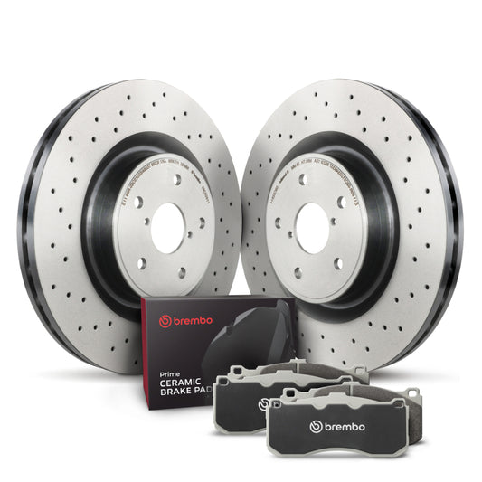 Brembo KT00C23 Front Disc Brake Kit for 2016-22 Mercedes‑Benz C43 / C450 / GLC