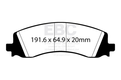 EBC Brakes ED93124 Truck/SUV Extra Duty Brake Pads for 19-23 2500/3500