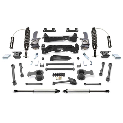 Fabtech 6" Performance System w/ Dual Lower Shock Supports 2.5in Cutout Resi & Rear Dual Lower Shock Supports | Toyota FJ Cruiser 4WD (10-13) (K7040DL)