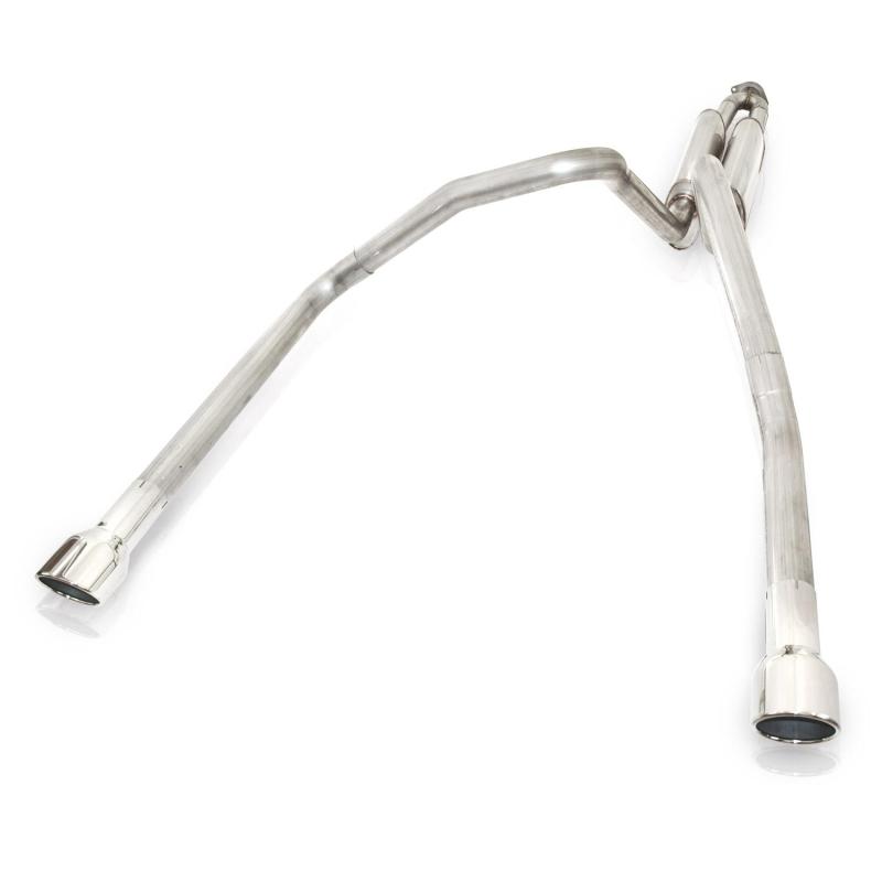 Stainless Works 2-1/2in S-Tube Exhaust X-Pipe Center Bumper Exit | Chevrolet Trailblazer SS (06-09) (TBTDLMFCB)
