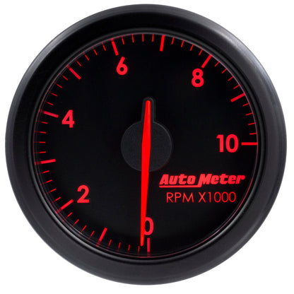 AutoMeter Airdrive 2-1/6in Tachometer Gauge 0-10K RMP - Black (9197-T)