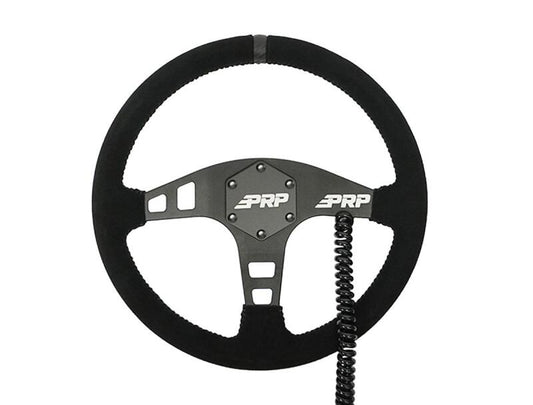 PRP G160-H Heated Flat Suede Steering Wheel Black