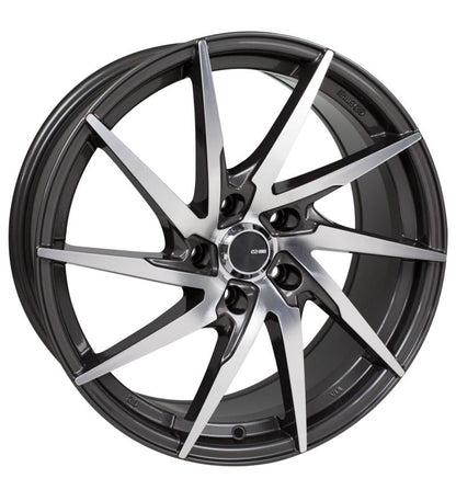 (set of 4) Enkei PW10 Gunmetal w/ Machined Spokes | 18x8" +50mm | 5x114.3mm Wheels