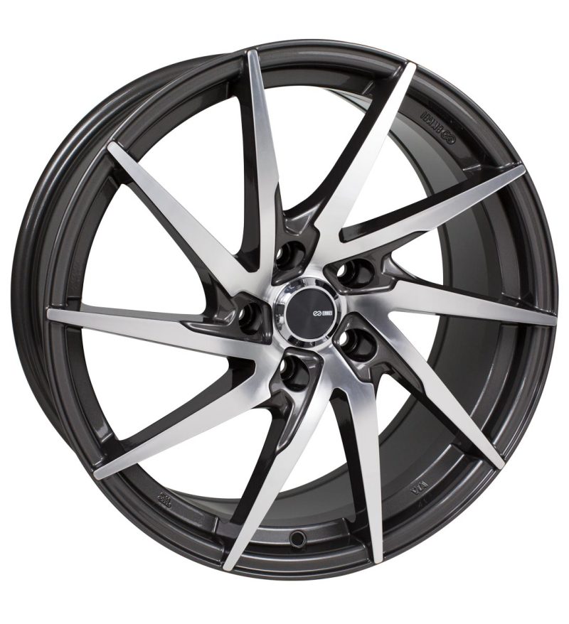 Enkei PW10 Gunmetal w/ Machined Spokes | 18x8" +40mm | 5x108mm Wheel