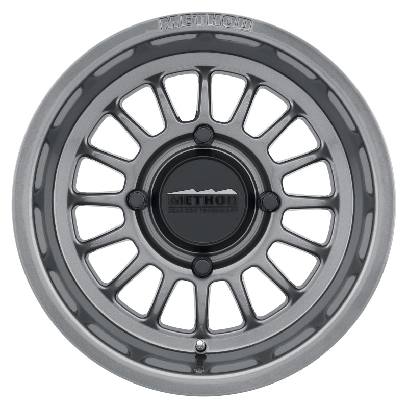 Method MR411 UTV Bead Grip Gloss Titanium | 15x7" +38mm | 4x156mm Wheel