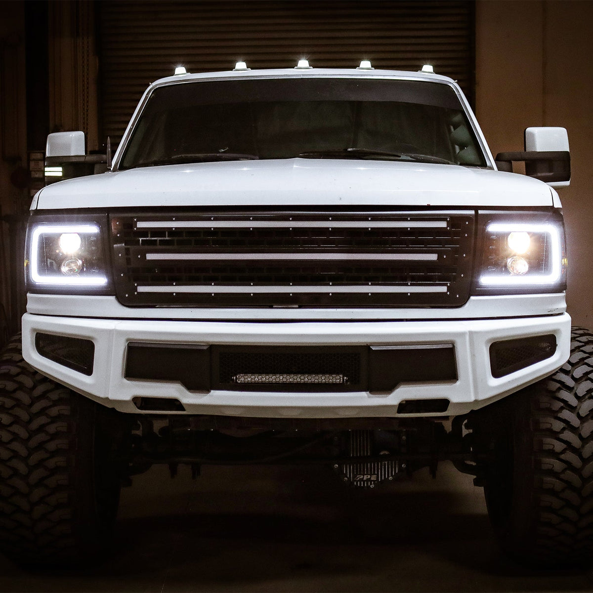 AlphaRex 92-96 Ford Bronco/F150 NOVA LED Proj Headlights Chrome w/ Activ. Light Seq. Sig and SB DRL