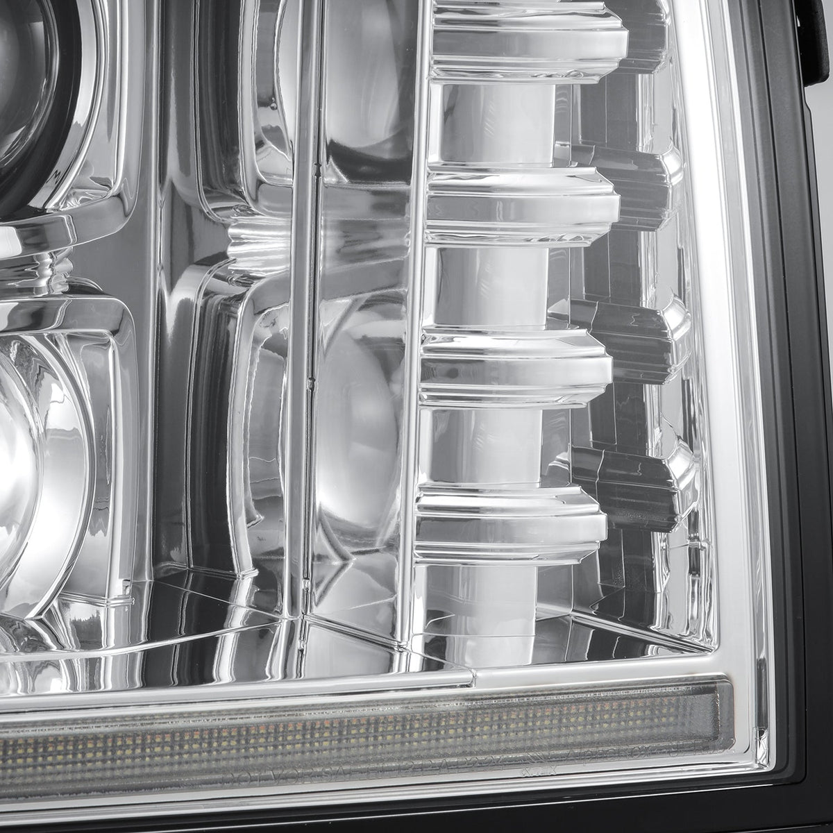 AlphaRex Projector Headlights, Chrome w/ Activation Light, Sequential Signal