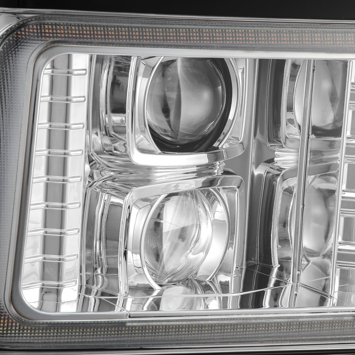 AlphaRex Projector Headlights, Chrome w/ Activation Light, Sequential Signal