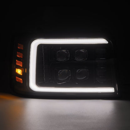 AlphaRex 92-96 Ford F-Series/Bronco NOVA-Series LED Projector Headlights Alpha-Black
