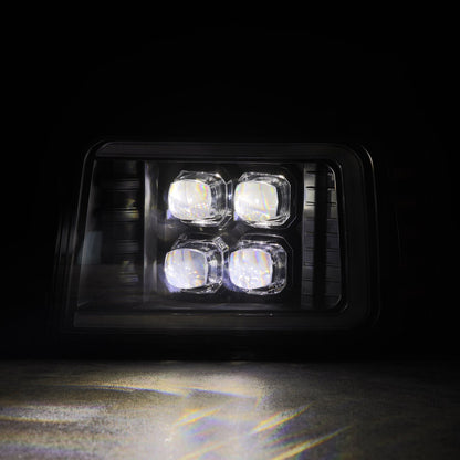 AlphaRex 92-96 Ford F-Series/Bronco NOVA-Series LED Projector Headlights Black