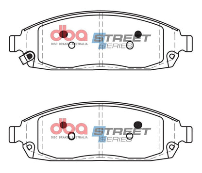 DBA Street Series Front Brake Pads | Jeep Commander (06-10) (DB2333SS)